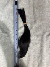 Cabelo humano marrom escuro 12” de comprimento REAL sedoso liso comprar usado  Enviando para Brazil