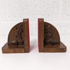 Wooden bookends carved for sale  THETFORD