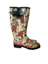 Womens wellingtons skull for sale  NEWARK