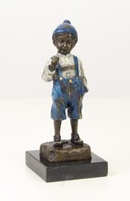 Bronzeskulptur junge zigarette gebraucht kaufen  Markt Schwaben