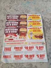 Coupon sheets wendy for sale  Smithtown