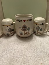 Set pottery birdhouse for sale  Ravenna
