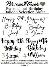 Personalised birthday decal for sale  NEWTOWNARDS