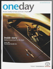 Toyota oneday magazine for sale  UK