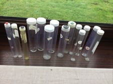 Empty button tubes for sale  BOW STREET