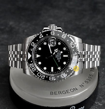 Relógio mod de mergulho feito sob medida cinza 40mm estilo GMT com movimento NH34 comprar usado  Enviando para Brazil