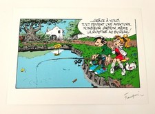 Sérigraphie signée franquin d'occasion  Nice-