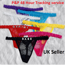 Personalized lace thong for sale  WREXHAM