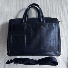 Piquadro black leather for sale  LONDON