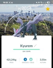 Pokémon Go - fundo Kyurem brilhante nível 50 - Los Angeles - LUCKY TRINKET, usado comprar usado  Brasil 