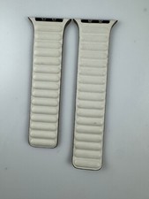 Original Genuíno OEM Apple Watch Pulseira de Couro Link 40MM 41MM 42MM Giz Branco SM comprar usado  Enviando para Brazil