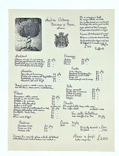 Menu tela della usato  Genova