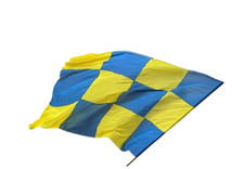 Bandiera giallo blu usato  Napoli