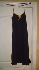 Vestido preto com detalhes laranja tamanho pequeno comprar usado  Enviando para Brazil
