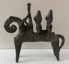Pátina de bronze Rider Sao Sokoto Chade Níger Camarões África, usado comprar usado  Enviando para Brazil