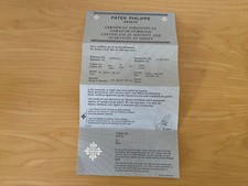 Patek Philippe Certificato di Identità E Garanzia Originale - 70´S - Senza Seal comprar usado  Enviando para Brazil