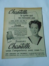 Publicité 1952  Chantelle la gaine qui ne remonte pas d'occasion  La Verpillière