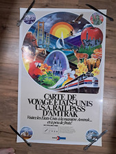 Vintage amtrak poster d'occasion  Expédié en Belgium
