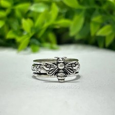 Anel de abelha de prata esterlina 925 | Anel de insetos inspirado na natureza | Boho, todos os tamanhos comprar usado  Enviando para Brazil