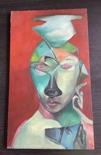 Cubisme tableau huile d'occasion  Corbie