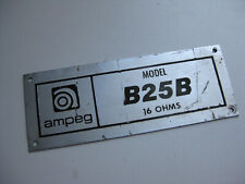 Vintage Ampeg Amplificador de Guitarra Alto-falante Logotipo Placa Peça para Projeto comprar usado  Enviando para Brazil