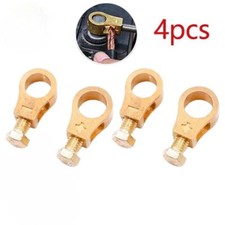 4x Braçadeira de Cabo Clipe de Bateria Bateria de Carro Positivo Negativo Fio Terminal de Cobre comprar usado  Enviando para Brazil