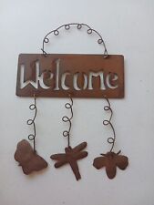 Welcome rustic metal for sale  Lawton