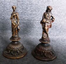 Pair bronze figures for sale  USK