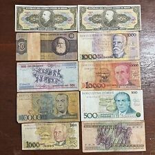 Lote 10 Notas Brasil Antigas - Cédulas Antigas - 051282 comprar usado  Brasil 