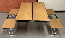 Vintage K&S Inc Mesa Dobrável Portátil Dobrável Mala de Piquenique Mesa RV Camping comprar usado  Enviando para Brazil