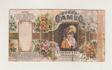 Caja de cigarrillos USA Duke's Cameo década 1890 USADA caja de paquetes RARA American Tobacco Co segunda mano  Embacar hacia Mexico