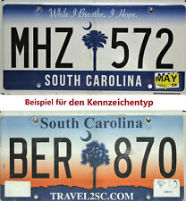 South Carolina Sunrise / Blue Fade Tablica rejestracyjna Oryginalna amerykańska tablica rejestracyjna  na sprzedaż  Wysyłka do Poland
