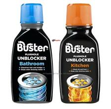 BUSTER Banheiro Cozinha Plughole Pia Desbloqueador Dissolve Lodo de Cabelo, usado comprar usado  Enviando para Brazil