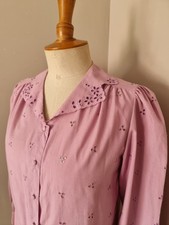 Vintage chemisier broderies d'occasion  Hergnies