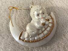 Ornamento de Natal plástico bebê dormindo no quarto de lua EX5846 comprar usado  Enviando para Brazil
