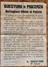 manifesto polizia usato  Concordia sulla Secchia