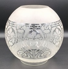 Antique etched glass for sale  ABERGELE