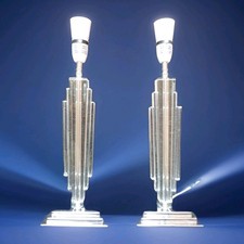Pair glass chrome for sale  WIGSTON