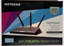 Roteador Modem NETGEAR Nighthawk AC1900 WiFi VDSL/ADSL Preto D7000, usado comprar usado  Enviando para Brazil