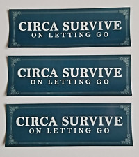 Circa Survive Conjunto de 3 *On Letting Go* 2007 Adesivos Promocionais Juturna Saosin OOP, usado comprar usado  Enviando para Brazil