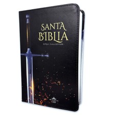 Biblia Espada Letra Grande 12 puntos RV1960 imit piel negro comprar usado  Enviando para Brazil