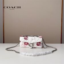 Coach CR114 Tabby Torba na ramię 20 z pikowaniem i nadrukiem warg Nowa wylot na sprzedaż  Wysyłka do Poland