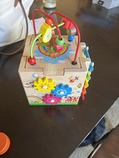 Activity cube wooden for sale  Moundville