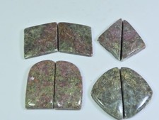 Lote de 4 pares V977 30-31 mm par combinado de rodonita natural pedra preciosa solta extravagante, usado comprar usado  Enviando para Brazil