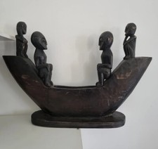 Estátua de escultura barco canoa de madeira. Barcos de madeira Timor Indonésia canoa, usado comprar usado  Enviando para Brazil