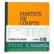 Registre position compte d'occasion  France