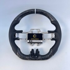 Volante de fibra de carbono forjado real para Ford Mustang 2018-2023 GT350 comprar usado  Enviando para Brazil