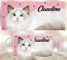 Mug chat ragdoll d'occasion  Saint-Martin-Boulogne