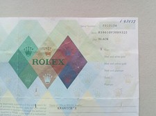 Rolex warranty paper usato  Corropoli