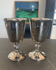 Solid silver goblets for sale  EDENBRIDGE